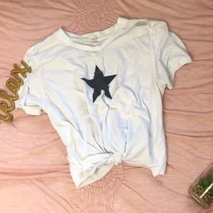 Truly Madly Deeply tie front crop top